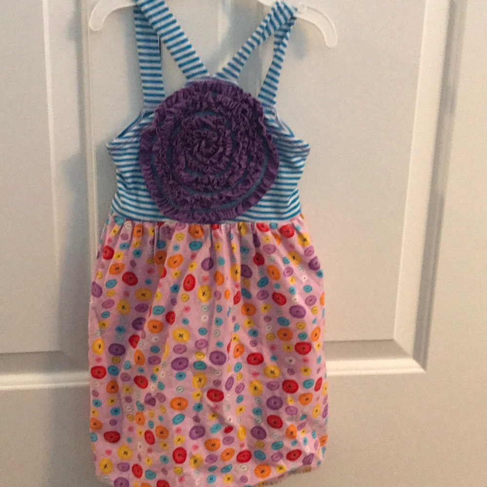 Adorable girls freckles and kitty dress